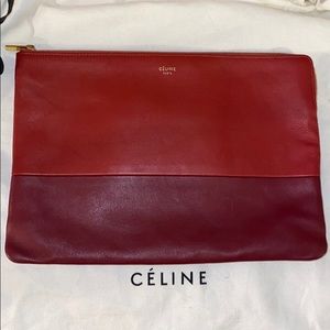 Rare Bicolor Celine Bag Pouch/ clutch